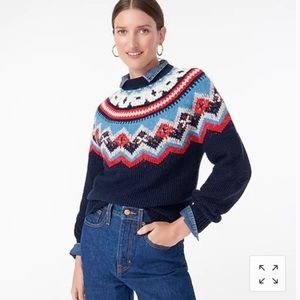 JCREW Zigzag Fair Isle sweater